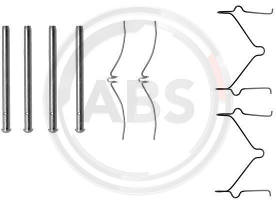 A.B.S. Комплектующие, колодки дискового тормоза 1124Q