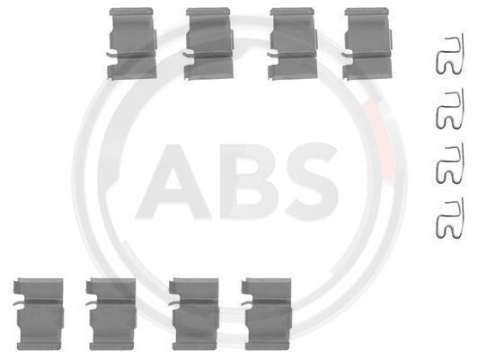 A.B.S. Комплектующие, колодки дискового тормоза 1133Q