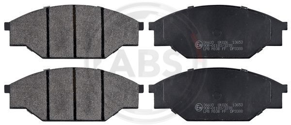 A.B.S. Комплект тормозных колодок, дисковый тормоз 36603