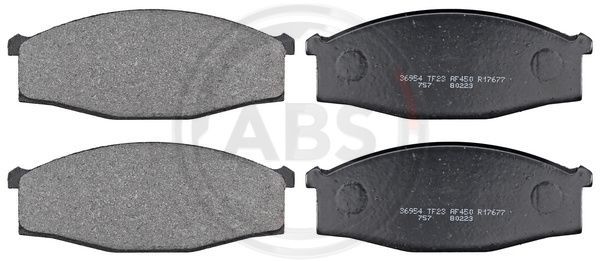 A.B.S. Комплект тормозных колодок, дисковый тормоз 36954