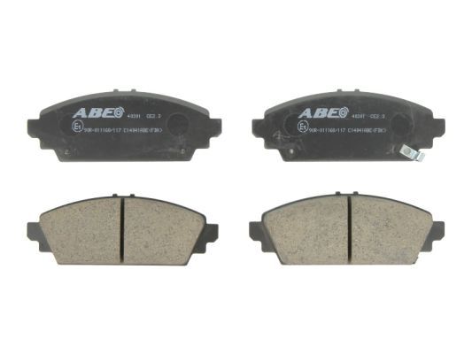 ABE Комплект тормозных колодок, дисковый тормоз C14041ABE