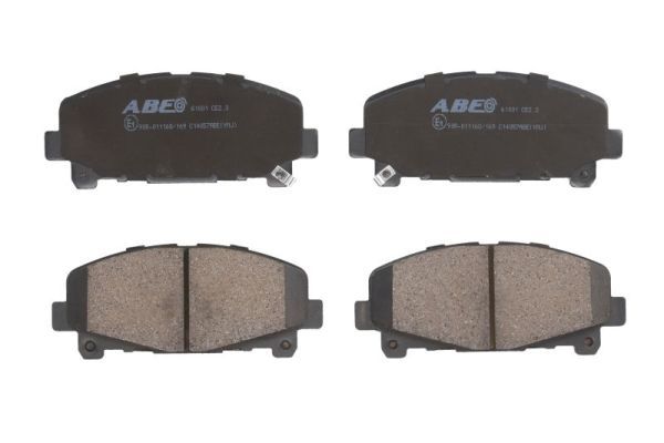 ABE Комплект тормозных колодок, дисковый тормоз C14057ABE