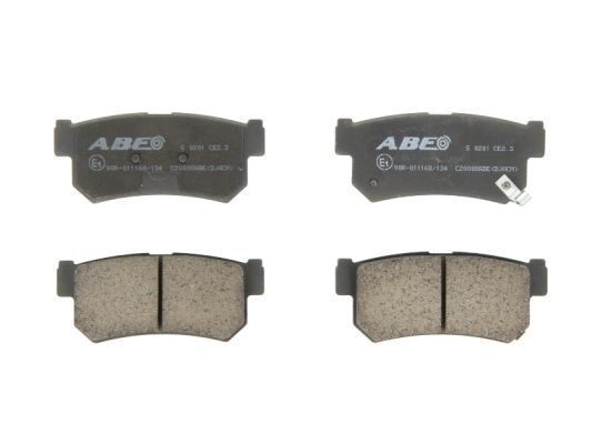 ABE Комплект тормозных колодок, дисковый тормоз C20008ABE