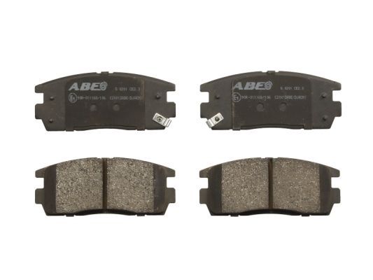 ABE Комплект тормозных колодок, дисковый тормоз C20012ABE