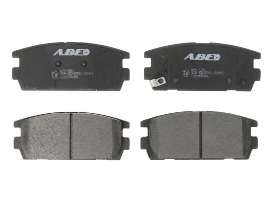 ABE Комплект тормозных колодок, дисковый тормоз C20506ABE