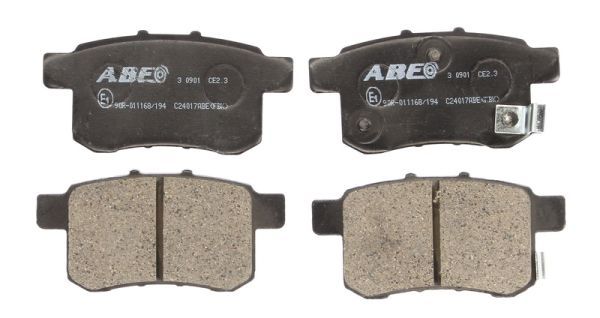 ABE Комплект тормозных колодок, дисковый тормоз C24017ABE