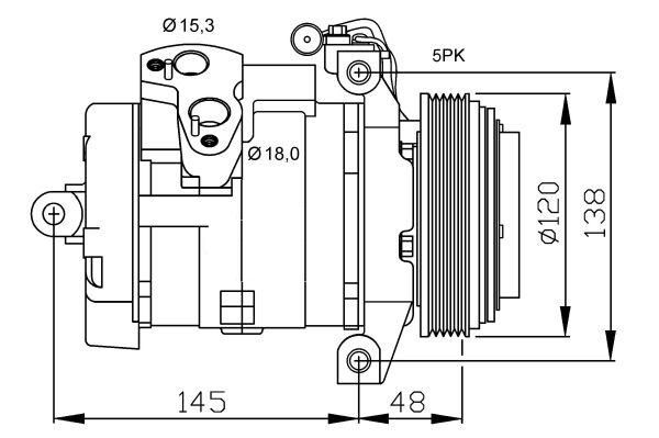 ACR Kompresors, Gaisa kond. sistēma 134511