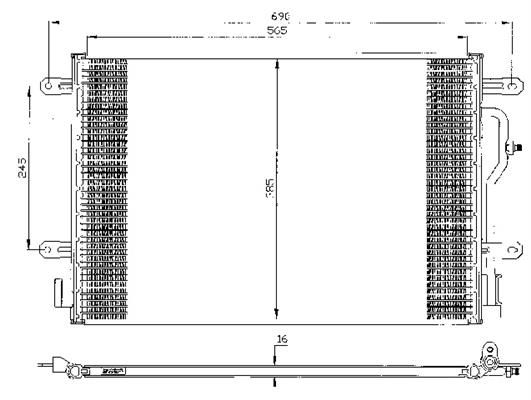 ACR Конденсатор, кондиционер 300432