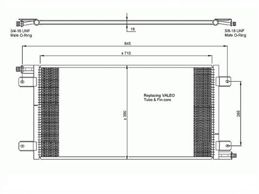 ACR Конденсатор, кондиционер 300623