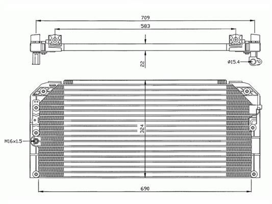 ACR Конденсатор, кондиционер 300627