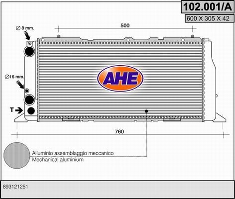 AHE Radiators, Motora dzesēšanas sistēma 102.001/A