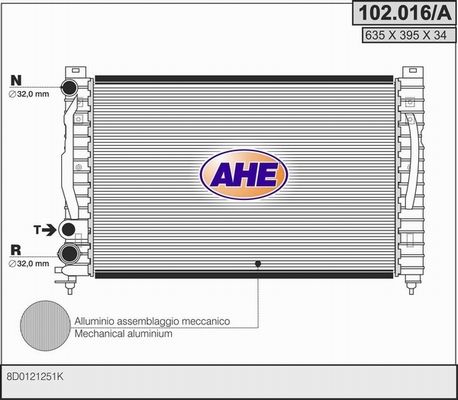 AHE Radiators, Motora dzesēšanas sistēma 102.016/A