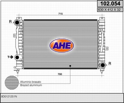AHE Radiators, Motora dzesēšanas sistēma 102.054