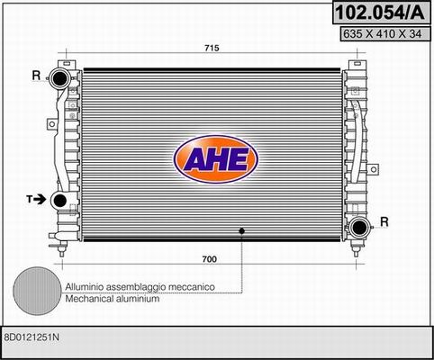 AHE Radiators, Motora dzesēšanas sistēma 102.054/A