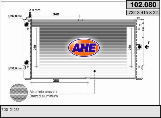 AHE Radiators, Motora dzesēšanas sistēma 102.080