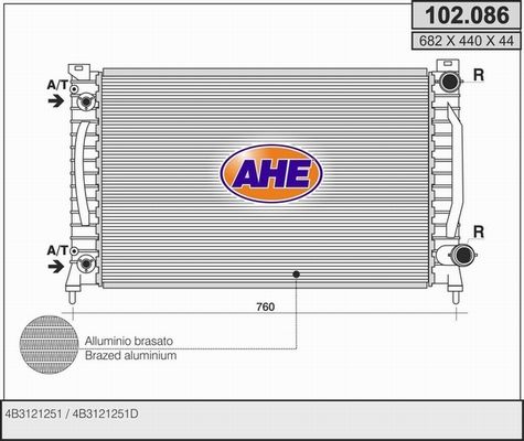 AHE Radiators, Motora dzesēšanas sistēma 102.086