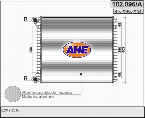 AHE Radiators, Motora dzesēšanas sistēma 102.096/A