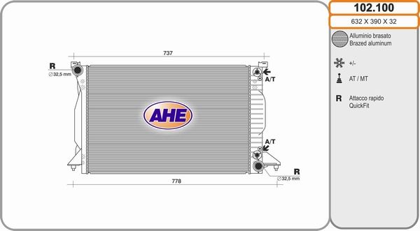 AHE Radiators, Motora dzesēšanas sistēma 102.100