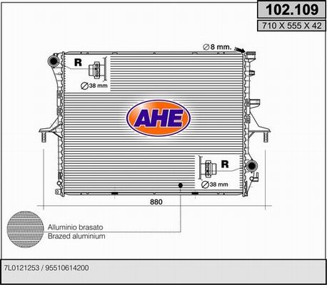 AHE Radiators, Motora dzesēšanas sistēma 102.109