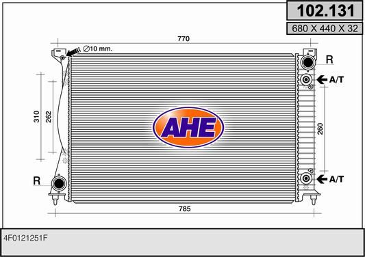 AHE Radiators, Motora dzesēšanas sistēma 102.131