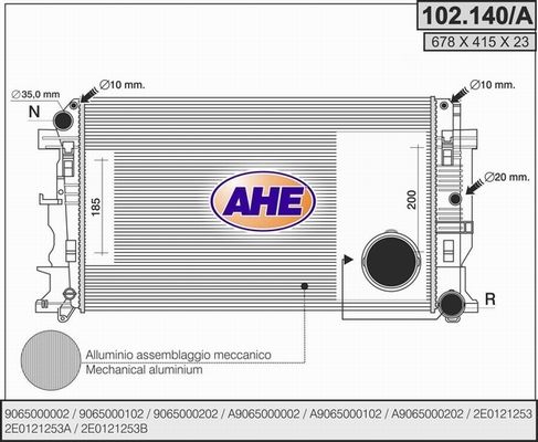AHE Radiators, Motora dzesēšanas sistēma 102.140/A