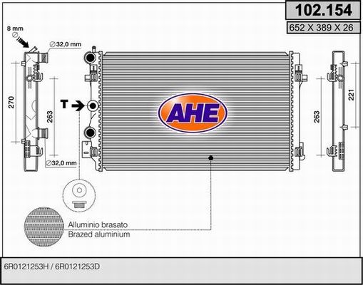 AHE Radiators, Motora dzesēšanas sistēma 102.154