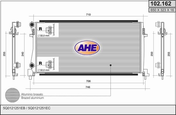 AHE Radiators, Motora dzesēšanas sistēma 102.162