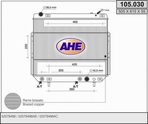 AHE Radiators, Motora dzesēšanas sistēma 105.030