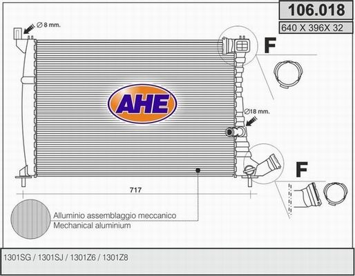 AHE Radiators, Motora dzesēšanas sistēma 106.018
