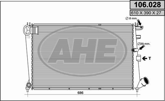 AHE Radiators, Motora dzesēšanas sistēma 106.028