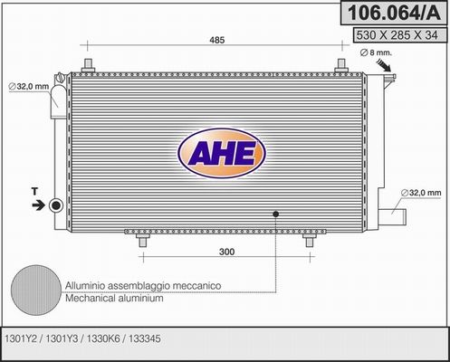 AHE Radiators, Motora dzesēšanas sistēma 106.064/A
