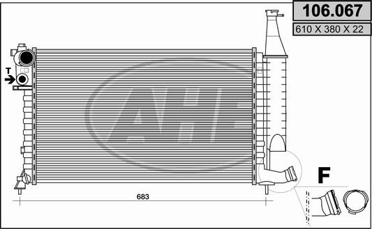 AHE Radiators, Motora dzesēšanas sistēma 106.067