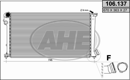 AHE Radiators, Motora dzesēšanas sistēma 106.137