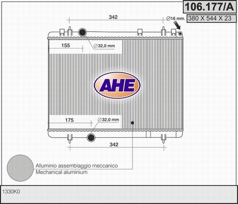AHE Radiators, Motora dzesēšanas sistēma 106.177/A