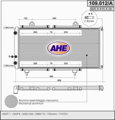 AHE Radiators, Motora dzesēšanas sistēma 109.012/A