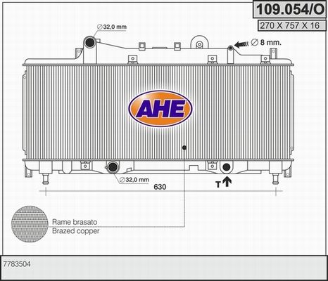 AHE Radiators, Motora dzesēšanas sistēma 109.054/O