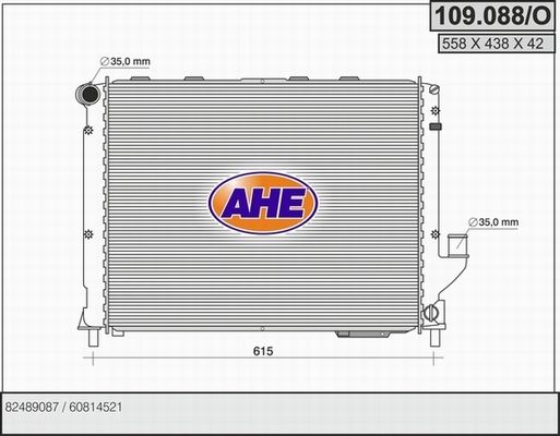 AHE Radiators, Motora dzesēšanas sistēma 109.088/O