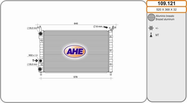 AHE Radiators, Motora dzesēšanas sistēma 109.121