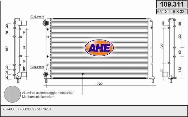AHE Radiators, Motora dzesēšanas sistēma 109.311