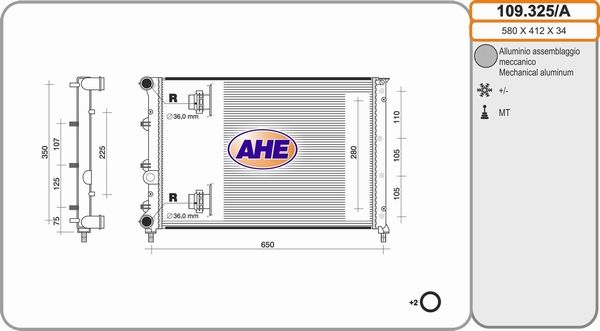 AHE Radiators, Motora dzesēšanas sistēma 109.325/A