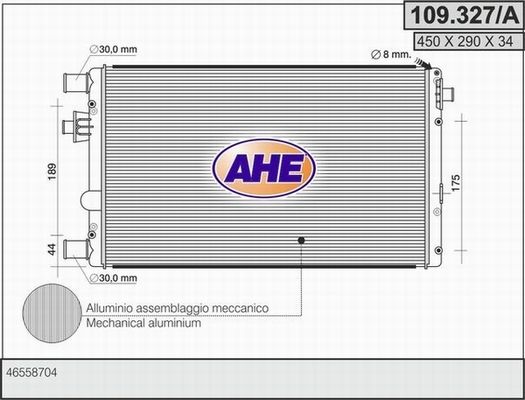 AHE Radiators, Motora dzesēšanas sistēma 109.327/A