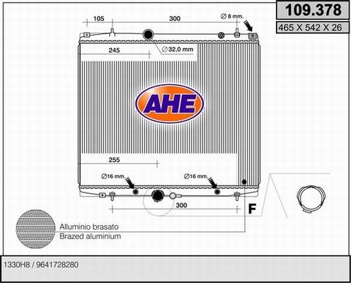 AHE Radiators, Motora dzesēšanas sistēma 109.378