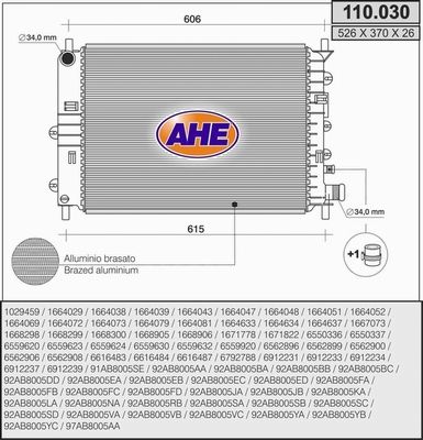 AHE Radiators, Motora dzesēšanas sistēma 110.030