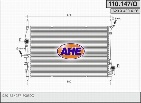 AHE Radiators, Motora dzesēšanas sistēma 110.147/O