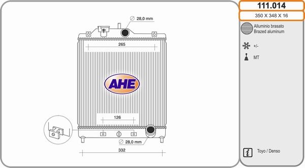 AHE Radiators, Motora dzesēšanas sistēma 111.014