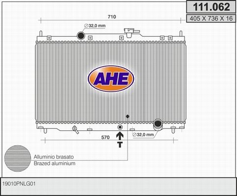 AHE Radiators, Motora dzesēšanas sistēma 111.062