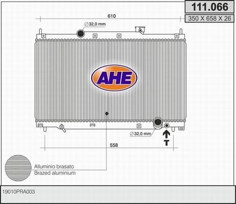 AHE Radiators, Motora dzesēšanas sistēma 111.066