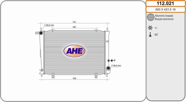 AHE Radiators, Motora dzesēšanas sistēma 112.021