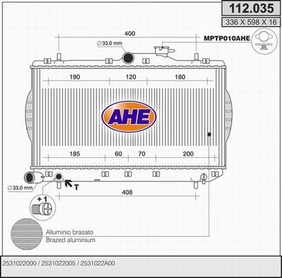 AHE Radiators, Motora dzesēšanas sistēma 112.035