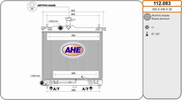 AHE Radiators, Motora dzesēšanas sistēma 112.083